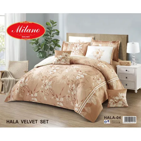 Milanobedlinen Comforter Hala Velvet Super King 11pcs Set